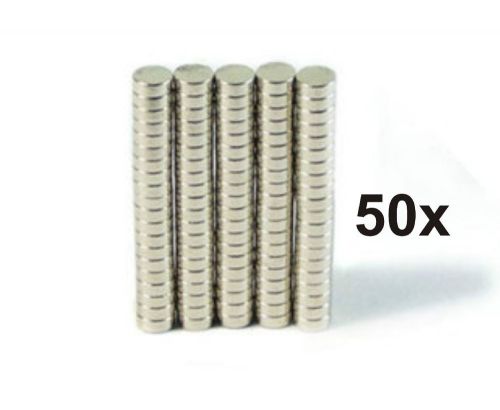 50 Powerful 4mm x 1.5mm Disc Round Magnets Crafts Hobbies Warhammer Fridge
