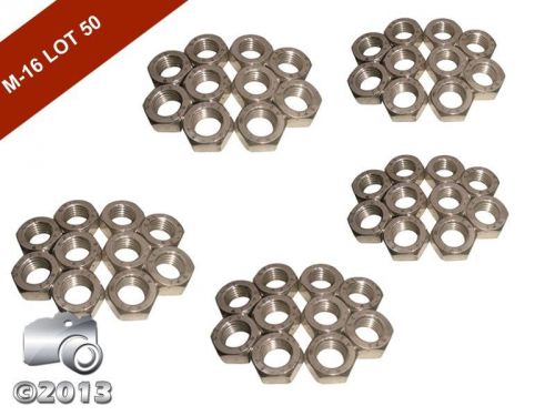M16 HEX FULL NUT HEXAGON FULL NUTS A2 STAINLESS STEEL-DIN 934-50 PIECES