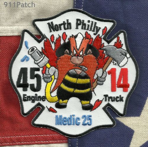 North Philly PA - Engine 45 Truck 14 Medic 25 FIREFIGHTER Patch