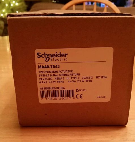 10 New Schneider Electric DuraDrive MA40-7043 35lb-in Spring Return Actuator