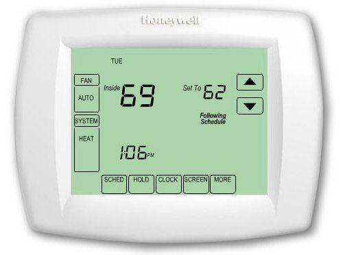 Two honeywell th8110u1003 visionpro 8000 touch screen thermostats (units only) for sale
