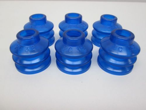 Lot 6 new vi-cas vc-32 blue vacuum bellows cup d243094 for sale