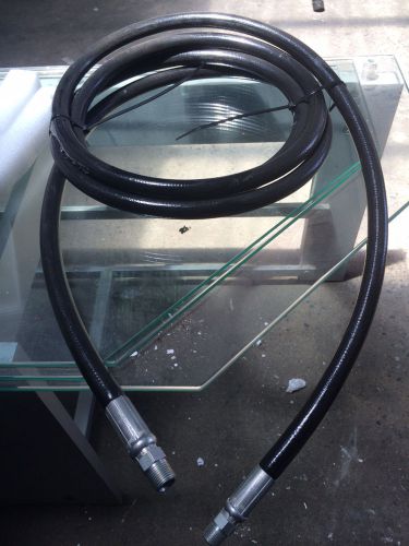 3/8&#034; 100r1 single wire hydraulic hose - ~13&#039; piece w/ (2) 3/8&#034; nptmale fittings for sale