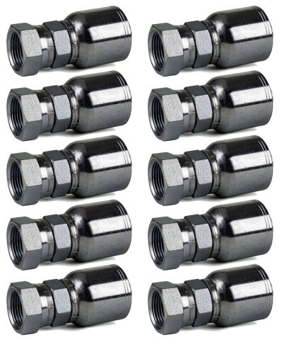 Quantity 10 fpx-04-04 1/4&#034; x 1/4&#034; npsm female pipe swivel hydraulic fittings for sale