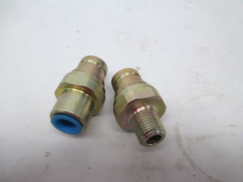 Lot 2 new parker assorted ff-252-4mp 4fp quick-seal connector hydraulic d276644 for sale
