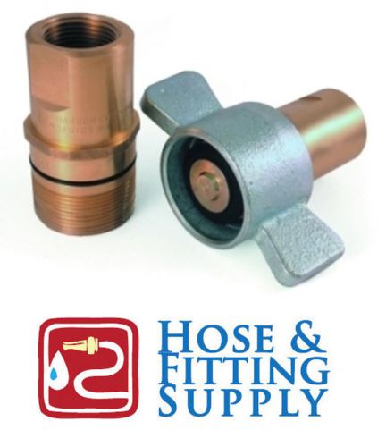 1/2&#034; Wet Line (Wing Nut) Couplers/Couplings - Hydraulic Hose Quick Disconnects