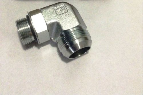 Parker hydraulic fitting adapter. (6) -10 jic x -8 oring boss 90&#039;. 10-8 c5ox-s for sale