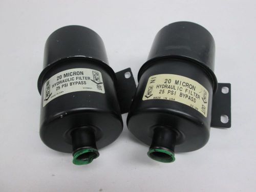 Lot 2 new hyster 1360557 hydraulic filter element 20 micron 25psi bypass d298881 for sale