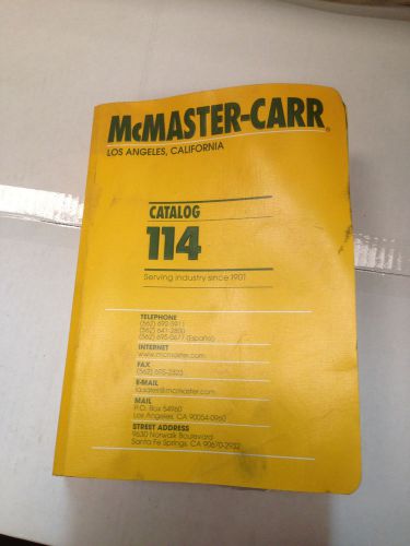 McMaster-Carr Catalog #114 California Edition - Good used condition