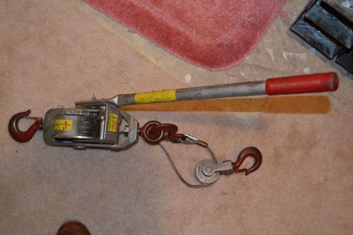 LUG ALL COMEALONG, 3,000 LB CAPACITY DOUBLE RIGGED,/ Cable Winch / Hoist