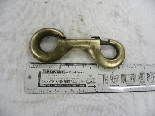 ANTIQUE SOLID BRONZE HEAVY DUTY ROPE CLIP WORKS PERFECTLY SOLD AS IS 1PC