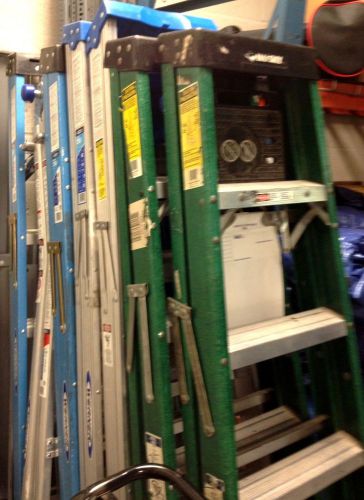 (12) lot of werner &amp; husky ladders 6 foot a frames - fiberglass &amp; aluminum for sale