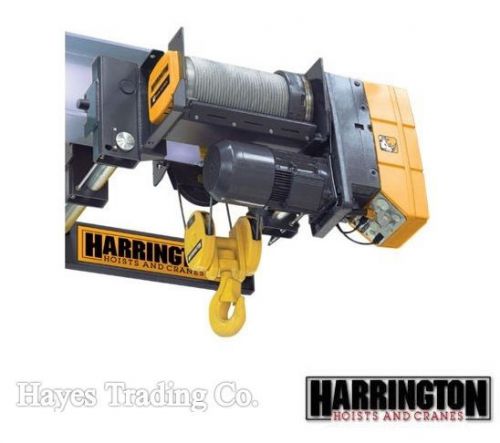 Harrington wire rope hoist - 10 ton - 20ft lift for sale