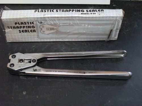 Uline H35   steel strapping  banding sealer crimper crimping tool