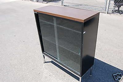 Glass-Display-Cabinet-Wall-1970&#039;s-Office-Show Lab Case