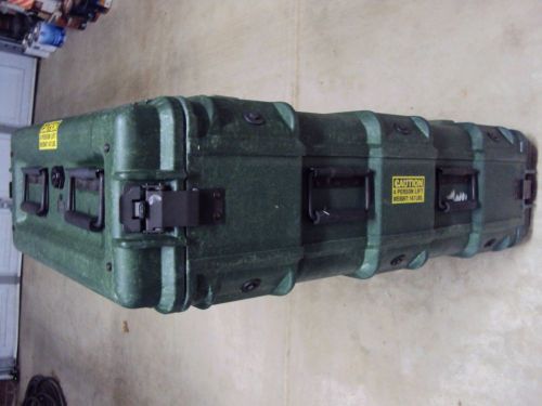 ECS CASE 4U Legacy military wheeled rackmount equipment case 4U