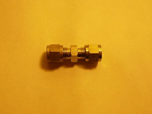 Hoke stainless steel union, coupling 1/4&#034; tube x 1/4&#034; tube, fitting for sale