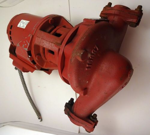 Hot water circulating pump armstrong 1/4 hp cast iron w/ flanges h-51-1bf  used for sale