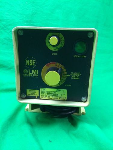 Lmi milton roy b111-92s electromagnetic 1.60gph 150psi dosing pump for sale