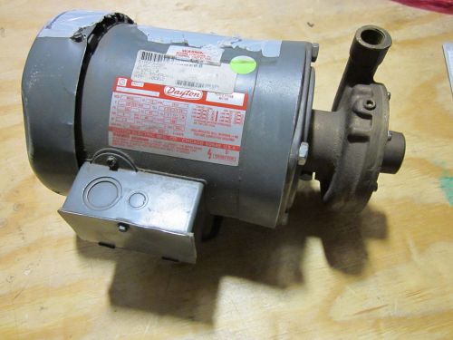 Dayton 3n680 1/2 hp pump motor + oberdorfer 600p-s10 water pump ~good condition~ for sale