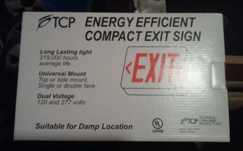 Exit sign emergency light made by tcp New in box