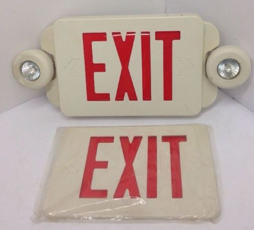 Astralite eeu-3-g-w slim emergency light exit sign self powered for sale
