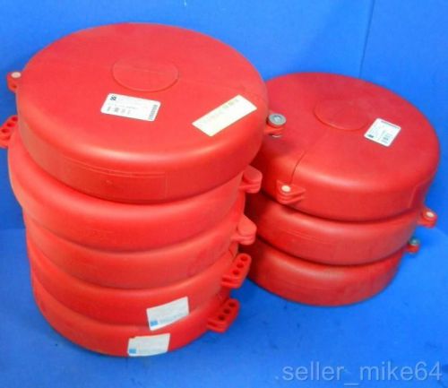 Brady 65563, gate valve lockout, red, 200°f max, lot of 8, nnb for sale