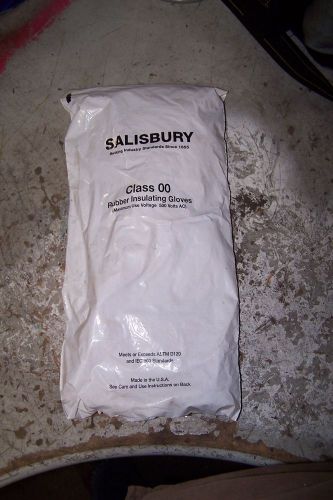 New salisbury e0011r/10 lineman&#039;s gloves size 10 class 00 500 vac max for sale