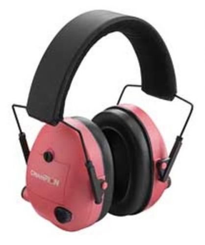 Champion 40975 21db NRR Pink Sound Dampening Plastic Shooting Earmuff Electronic