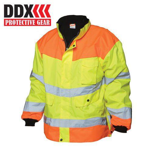 Ddx protective gear ansi iii high-visibility jacket - yellow - men’s 4xl for sale