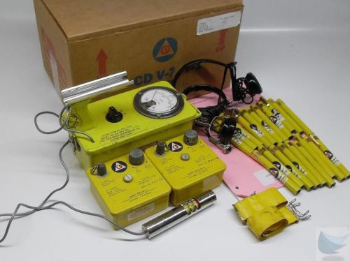 Vintage cold war era victoreen 6b cdv-700 geiger counter radiation detector for sale