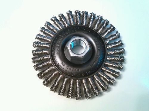 1 box (10) pferd advance 4&#034; knot stainless wire brush wheel 5/8&#034; arbor # 82307 for sale