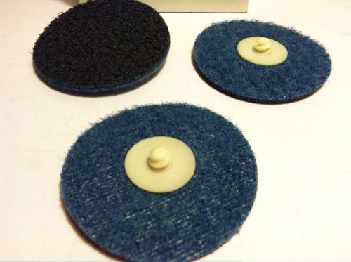 SAIT / UNITED ABRASIVES #77315. SAIT-LOK-R 3&#034; VERY FINE BLUE CONDITIONING DISCS