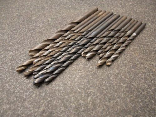 Lot of assorted hss drills 13/64&#034; - 3/8&#034; for sale