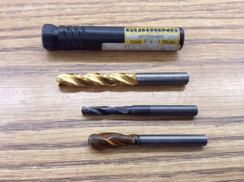 (qty. 3) guhring jobber drill bits, 92640, 05514 for sale