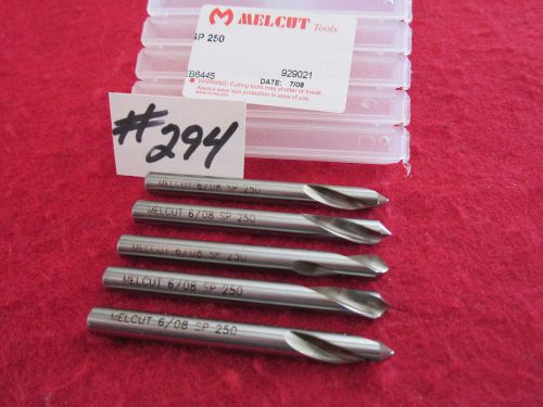 5 new melcut 1/4&#034; spot drill, 90 degree, high speed steel.  {294} for sale