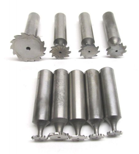 9 KEO &amp; OTHER ASSORTED HSS KEYSEAT CUTTERS w/ 1/2&#039;&#039; SHANKS