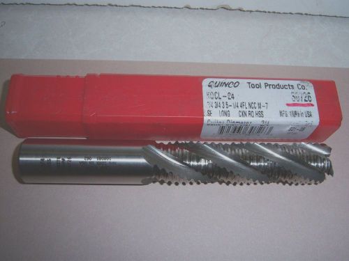 3/4 &#034; quinco brite roughing end mill kocl-24 30726 mpn # 108085 062 length 5 1/4 for sale