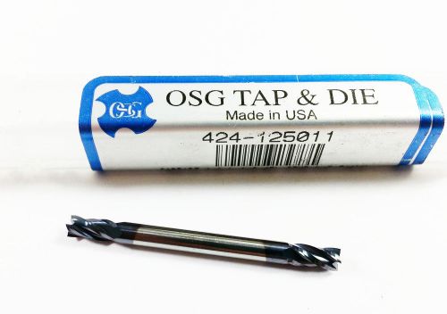 1/8&#034; OSG Solid Carbide TiALN 4 Flute Double Ended Stub End Mill (M 360)