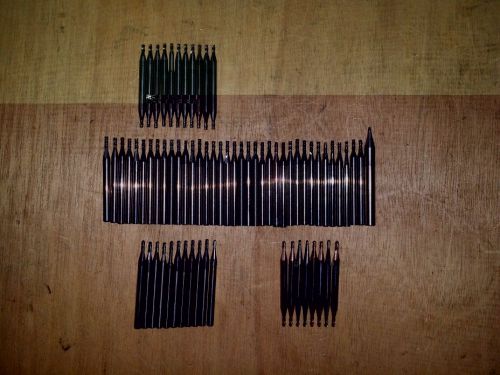 Set of 67 Solid Carbide Endmills (both Bore and Square Ends)