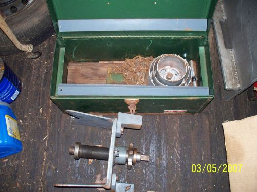 Carbide hole cutter compleat kit This setup is for round surfices or any surfice
