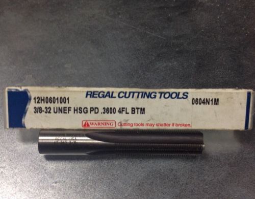 Regal cutting tools 3/8&#034; - 32 tap unef .3600 4 flute bottoming machinist tool for sale