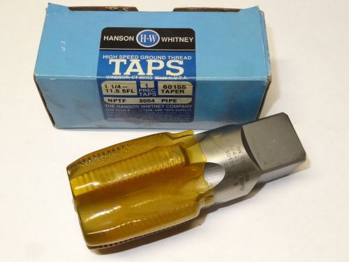 New hanson whitney 1-1/4&#034; - 11-1/2 nptf 5fl national taper hs pipe tap 60155 usa for sale