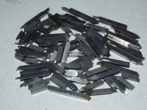 70 pcs. lot used 1/4&#034; high speed steel tool bits. for sale