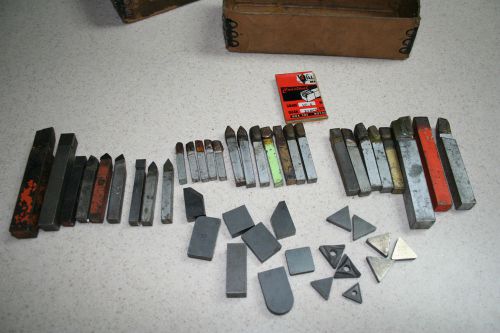 LOT OF CARBIDE TIPPED LATHE TOOLING BITS