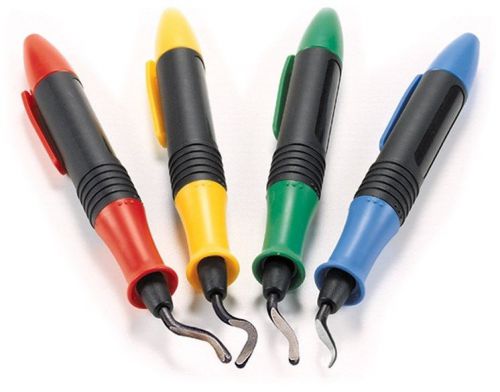 Shaviv Glo-Burr Handy Kit w/4 Handles &amp; 1ea E100,E111,E200&amp;E300 Blades #29114