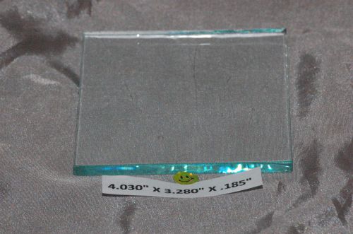 4.030&#034; x 3.280&#034; x .185&#034; stage glass. for sale