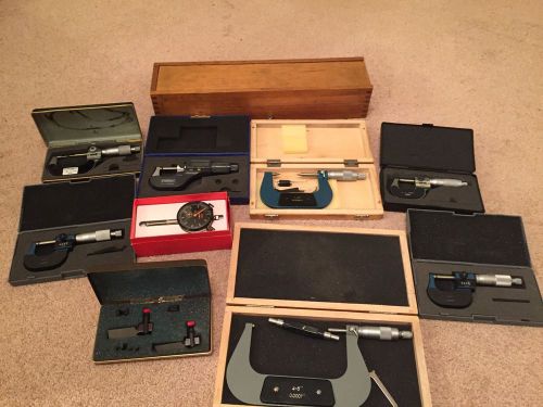 Spi, fowler, enco, micrometers, indicators, base measuring equipment lot for sale