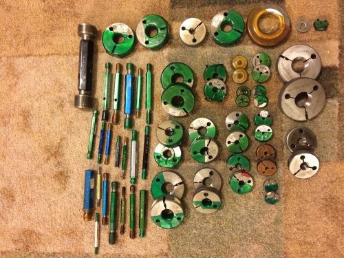 Lot of thread &amp; ring gages machine shop inspection tooling for sale
