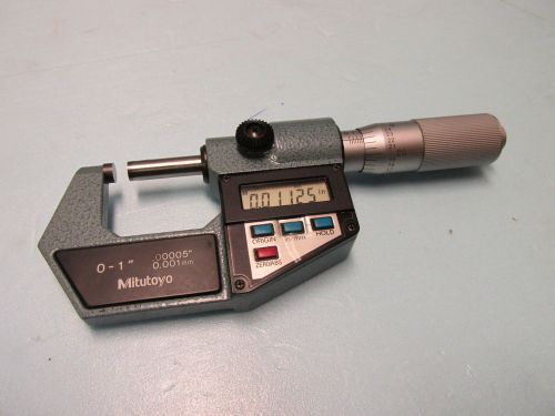 Mitutoyo 0-1&#034; digital micrometer, inch/metric, #293 for sale